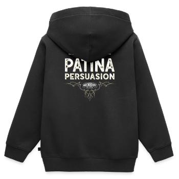 Vertrauen Sie dem Rost - Patina Persuasion Aircooled Life - Kinder Premium Organic Zip Hoodie - Schwarz - Hinten - AI Model Kid Male (0cm)