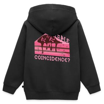 Math 3.14 = Pie - Coincidence? Pi - Kids Premium Organic Zip-up Hoodie - black - Back - AI Model Kid Male (0cm)