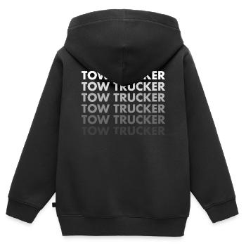 Tow Trucker Tow Truck Operator - Kinder Premium Organic Zip Hoodie - Schwarz - Hinten - AI Model Kid Male (0cm)