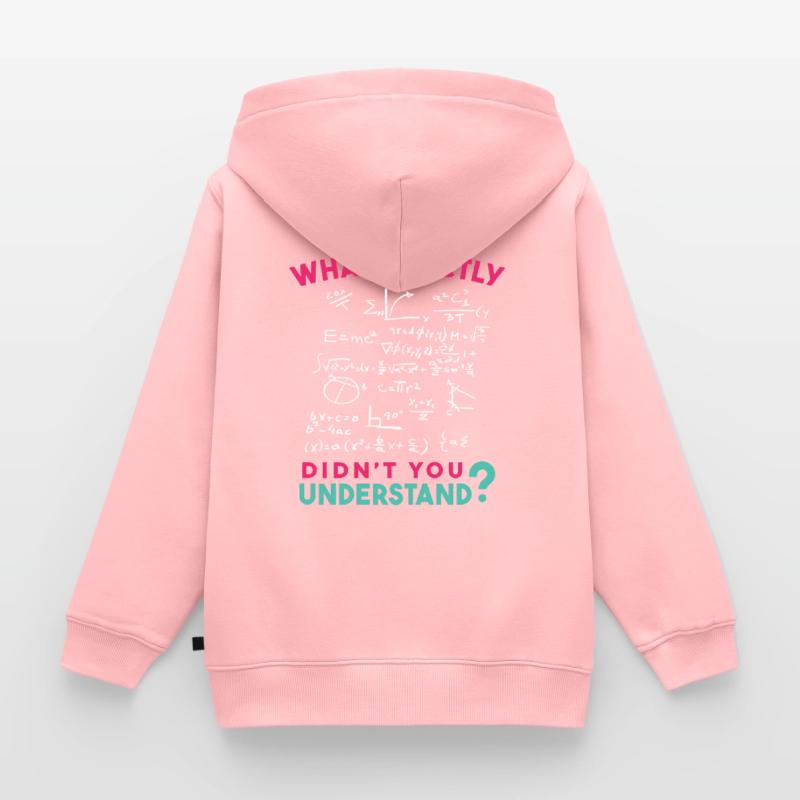 Physics Math Formula Joke Kids Premium Organic Zip-up Hoodie