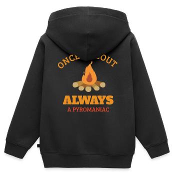 SCOUTS: Once A Scout - Kinder Premium Organic Zip Hoodie - Schwarz - Hinten - AI Model Kid Male (0cm)
