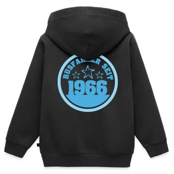 Bus 1966 - Sweat Premium à capuche zippé enfant bio - noir - Dos - AI Model Kid Male (0cm)