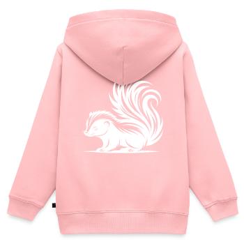 Süsses Knuffiges Stinktier Baby - Kinder Premium Organic Zip Hoodie - Rosa - Hinten - AI Model Kid Female (0cm)