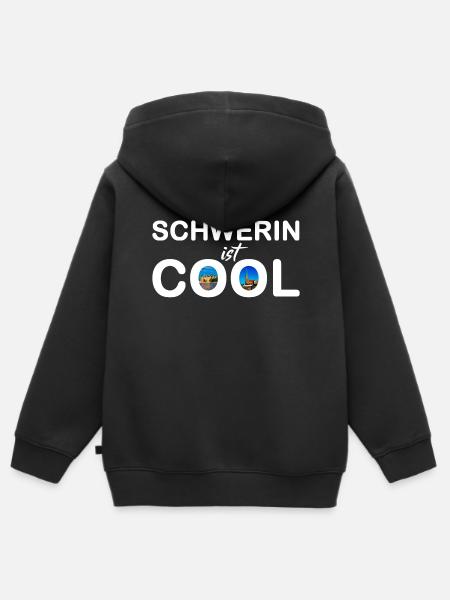 Schwerin ist cool - Kinder Premium Organic Zip Hoodie - Schwarz
