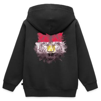 Ägypten - Kinder Premium Organic Zip Hoodie - Schwarz - Hinten - AI Model Kid Male (0cm)