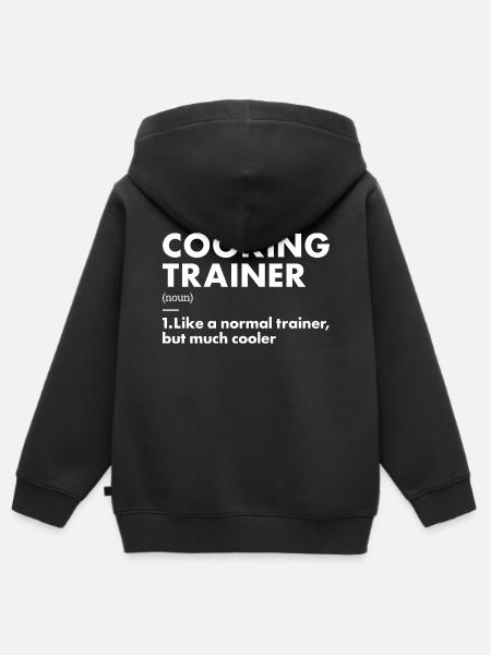 Cook Trainer Definition Cooking - Kinder Premium Organic Zip Hoodie - Schwarz