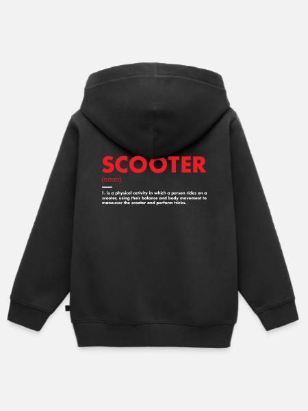 Sport Definition Scooter - Kinder Premium Organic Zip Hoodie - Schwarz