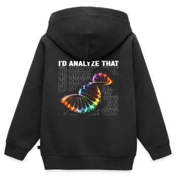 Forensische Kriminologie und Tatort-Ermittler - Kinder Premium Organic Zip Hoodie - Schwarz - Hinten - AI Model Kid Male (0cm)