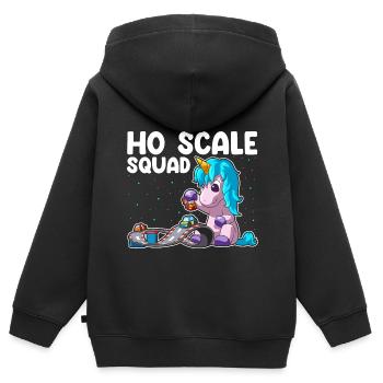 Slot Car Racing für Slot Car und RC Cars - Kinder Premium Organic Zip Hoodie - Schwarz - Hinten - AI Model Kid Male (0cm)