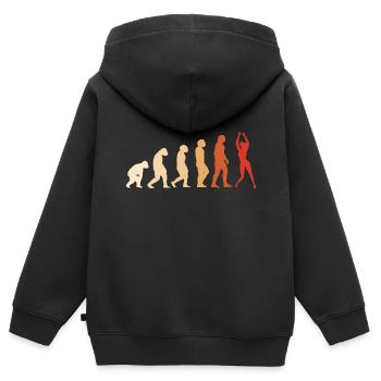 Gymnast Evolution Rhythmic Gymnastics - Kinder Premium Organic Zip Hoodie - Schwarz - Hinten - AI Model Kid Male (0cm)
