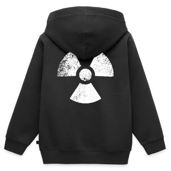 SHAPES SHAPE GRUNGE - Kids Premium Organic Zip-up Hoodie - black - Back - AI Model Kid Male (0cm)