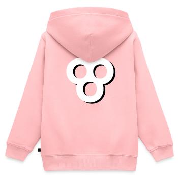 networkstate ꕢ - Kids Premium Organic Zip-up Hoodie - rose - Back - AI Model Kid Female (0cm)