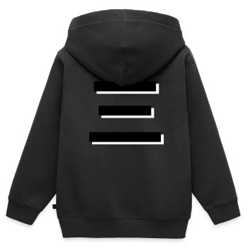 Domaines San - Sweat Premium à capuche zippé enfant bio - noir - Dos - AI Model Kid Male (0cm)