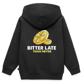 Limonade Limonade Limonade Limonade Stand Design - Sweat Premium à capuche zippé enfant bio - noir - Dos - AI Model Kid Male (0cm)