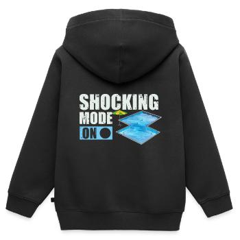 Pool Guy Design pour PoolBoy et Pool Cleaner - Sweat Premium à capuche zippé enfant bio - noir - Dos - AI Model Kid Male (0cm)
