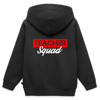 teacher squad - Kinder Premium Organic Zip Hoodie - Schwarz - Hinten - AI Model Kid Male (0cm)