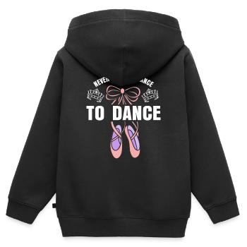 Ballett Tanzen Geschenk - Kinder Premium Organic Zip Hoodie - Schwarz - Hinten - AI Model Kid Male (0cm)