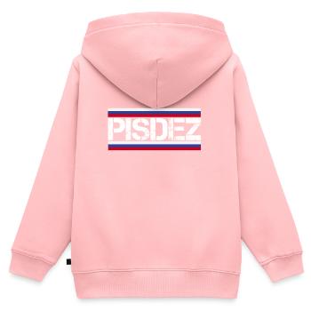 PISDEZ - Pisdetz - Pizdez пиздец Russland Shirt - Kinder Premium Organic Zip Hoodie - Rosa - Hinten - AI Model Kid Female (0cm)