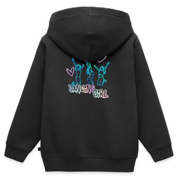 Danse moderne grand cadeau pour les danseuses - Sweat Premium à capuche zippé enfant bio - noir - Dos - AI Model Kid Male (0cm)
