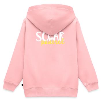 Lustiges Klimawandel Sonnenergie - Kinder Premium Organic Zip Hoodie - Rosa - Hinten - AI Model Kid Female (0cm)