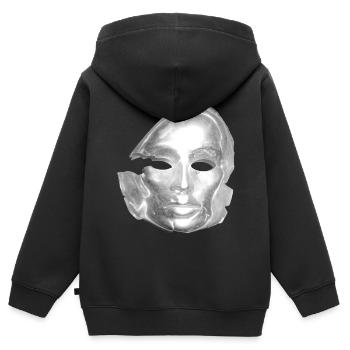 Face Face Mask Old Beauty Mystical Illusion - Kids Premium Organic Zip-up Hoodie - black - Back - AI Model Kid Male (0cm)