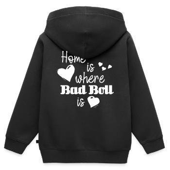Zuhause in Bad Boll - Home is where Bad Boll is - Kinder Premium Organic Zip Hoodie - Schwarz - Hinten - AI Model Kid Male (0cm)