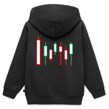 Börse Währung Wall Street Trader Forex - Kinder Premium Organic Zip Hoodie - Schwarz - Hinten - AI Model Kid Male (0cm)