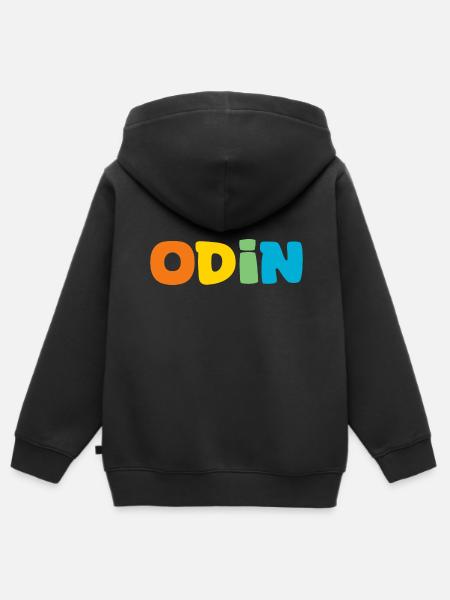 Name - Odin - Kinder Premium Organic Zip Hoodie -