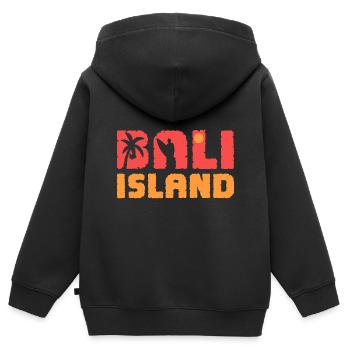 Surf de surf de surf surfergirl Bali Surf surf - Sweat Premium à capuche zippé enfant bio - noir - Dos - AI Model Kid Male (0cm)