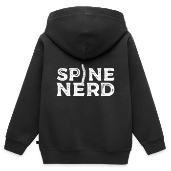 Physiotherapeut - Kinder Premium Organic Zip Hoodie - Schwarz - Hinten - AI Model Kid Male (0cm)