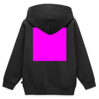 Quadrat pink - Kinder Premium Organic Zip Hoodie - Schwarz - Hinten - AI Model Kid Male (0cm)