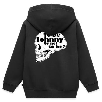 be johnny or not to be - Sweat Premium à capuche zippé enfant bio - noir - Dos - AI Model Kid Male (0cm)