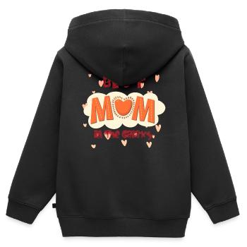 best Mum - Kinder Premium Organic Zip Hoodie - Schwarz - Hinten - AI Model Kid Male (0cm)