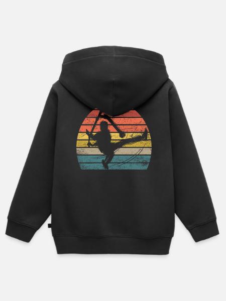 Scooter stunt - Kinder Premium Organic Zip Hoodie - Schwarz