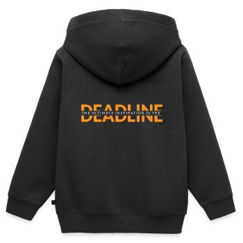 Designerin Grafiker Grafik Designer Künstler - Kinder Premium Organic Zip Hoodie - Schwarz - Hinten - AI Model Kid Male (0cm)