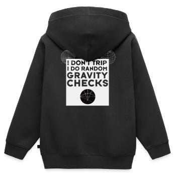 ballot attraction astronomie physique calcul mathématique - Sweat Premium à capuche zippé enfant bio - noir - Dos - AI Model Kid Male (0cm)