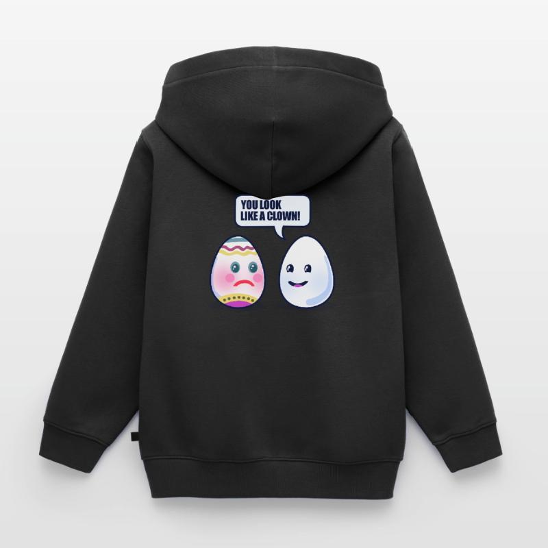 Easter Easter egg Kids Premium Organic Zip-up Hoodie