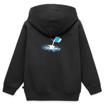 Galaxy Milk Milkyway Outer Space - Kids Premium Organic Zip-up Hoodie - black - Back - AI Model Kid Male (0cm)