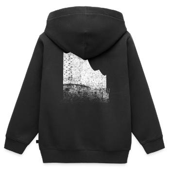 Hamburg Elbphilharmonie Hamburger Hafen Fan Stadt - Kinder Premium Organic Zip Hoodie - Schwarz - Hinten - AI Model Kid Male (0cm)