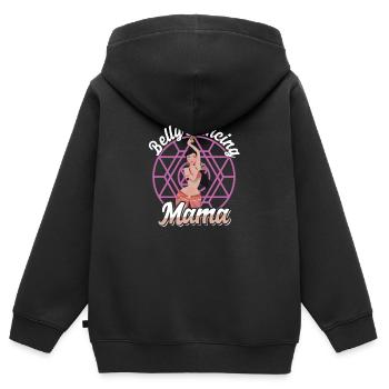 Mama Muttertag Tanzlehrer Ägypter - Kinder Premium Organic Zip Hoodie - Schwarz - Hinten - AI Model Kid Male (0cm)
