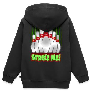 Bowling skittles sport cones - Kids Premium Organic Zip-up Hoodie - black - Back - AI Model Kid Male (0cm)