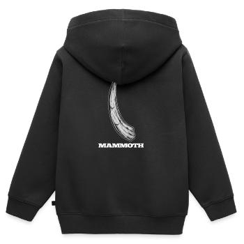 Mammut Elfenbein Stosszähne - Kinder Premium Organic Zip Hoodie - Schwarz - Hinten - AI Model Kid Male (0cm)