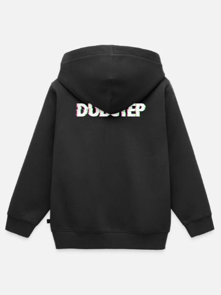 Dubstep - Kinder Premium Organic Zip Hoodie - Schwarz