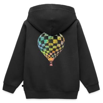Ballon - retro - Kinder Premium Organic Zip Hoodie - Schwarz - Hinten - AI Model Kid Male (0cm)