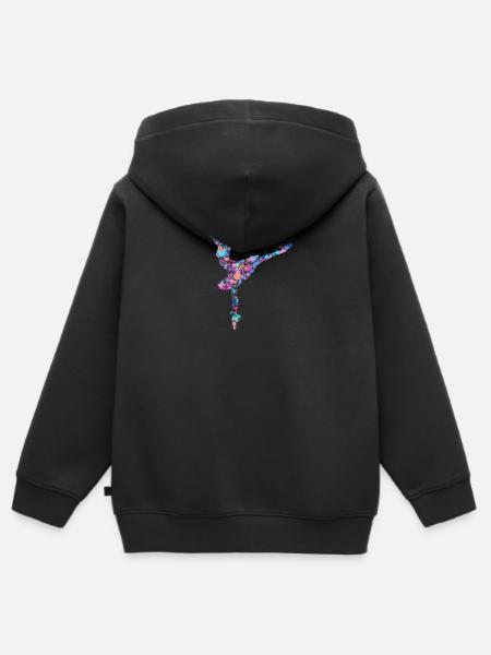 Splash Ballet Ballerina - Kinder Premium Organic Zip Hoodie - Schwarz