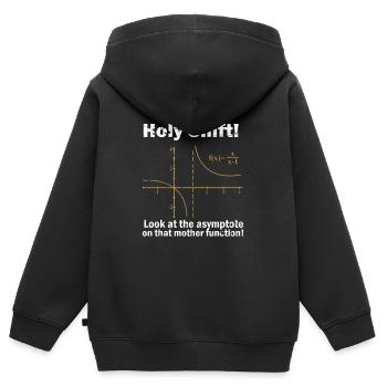 Mathematik Mathe Mathematiker Experiment geschenk - Kinder Premium Organic Zip Hoodie - Schwarz - Hinten - AI Model Kid Male (0cm)