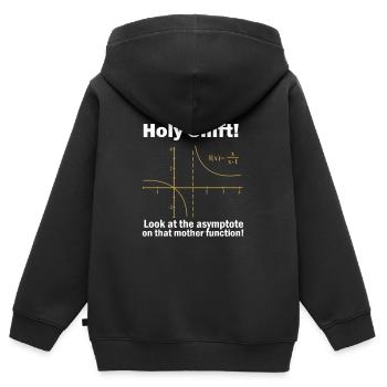 Mathematik Mathe Mathematiker Experiment geschenk - Kinder Premium Organic Zip Hoodie - Schwarz - Hinten - AI Model Kid Male (0cm)
