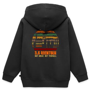 Chernobyl Retro - Kids Premium Organic Zip-up Hoodie - black - Back - AI Model Kid Male (0cm)