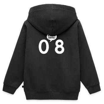 Nice belt - Kids Premium Organic Zip-up Hoodie - black - Back - AI Model Kid Male (0cm)