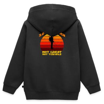 3.6. Roentgen Not Great Not Terrible 3.6 Radiographie - Sweat Premium à capuche zippé enfant bio - noir - Dos - AI Model Kid Male (0cm)